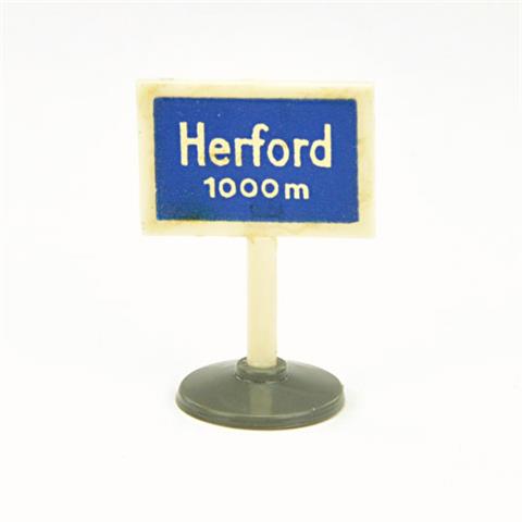 Verkehrszeichen "Herford 1000m"
