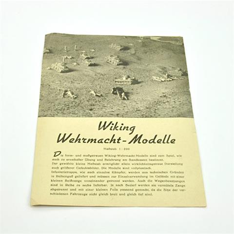 Wehrmachtsmodell-Preisliste (um 1939)