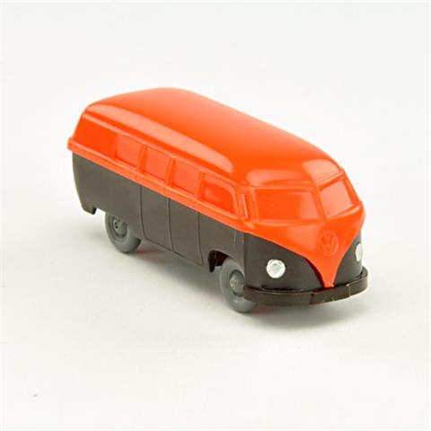 VW Bus, orange/braunschwarz