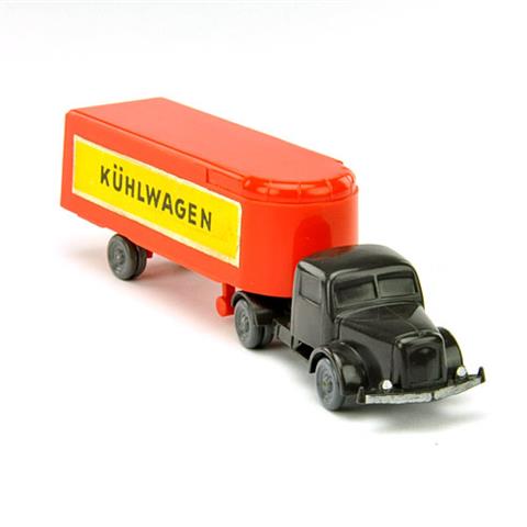 Sattelzug Henschel Kühlwagen, anthrazit/orangerot