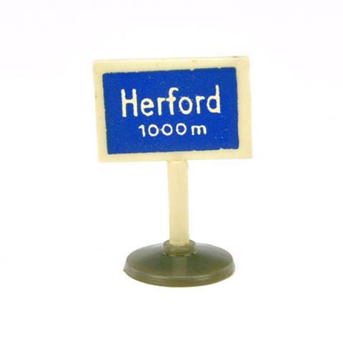 Verkehrszeichen "Herford 1000 m"