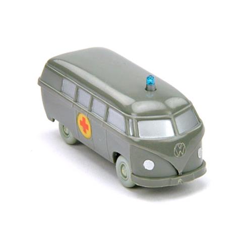 VW Bus Rotkreuz (Typ 4), betongrau (gesilbert)