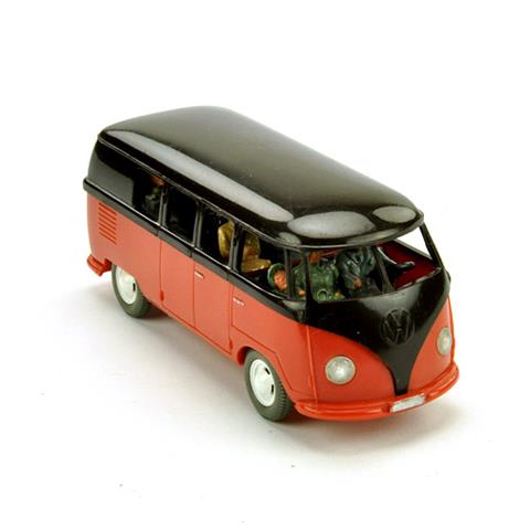 VW Bus (Typ 2), braunschwarz/orangerot