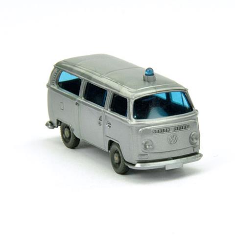 VW T2 mit Blaulicht, silbern