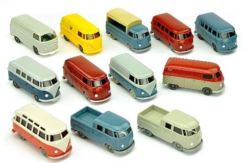 Konvolut 12 VW-Busse der 60er Jahre