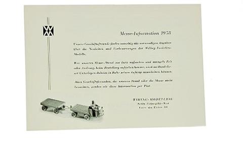 Messe-Information 1958
