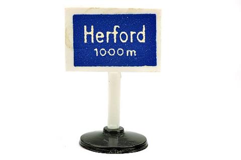 Verkehrszeichen (Typ 1) "Herford 1000 m"