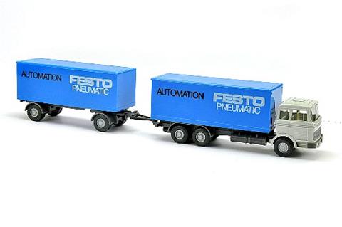 Festo/1C - Koffer-Lastzug MB 2223 (Kabine achatgrau)