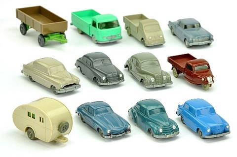 Konvolut 12 Modelle der 50er/60er Jahre