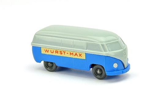 VW Kasten, grau/himmelblau "Wurst-Max"