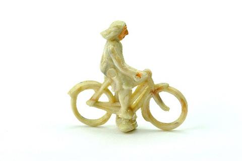Radfahrer (weiblich), hellelfenbein