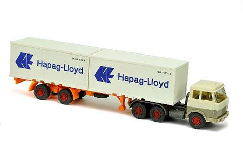 Hapag-Lloyd/7NJ - cremeweiß/"glasig" olivgrau