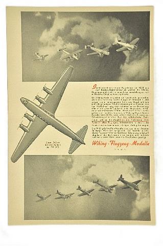 Flugzeug-Preisliste (um 1942)
