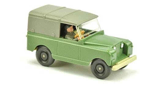 Land Rover, dunkelmaigrün/hellgelbgrau