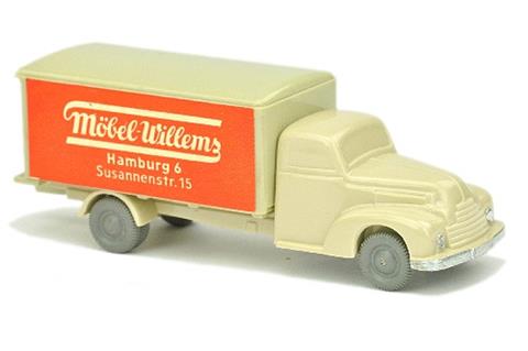 Willems/3B - Koffer-LKW Ford, hellgelbgrau