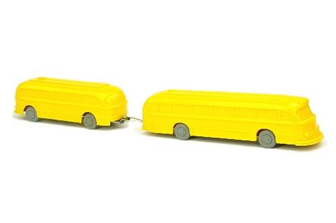 MB O 6600 mit Anhänger, gelb (unfertig)