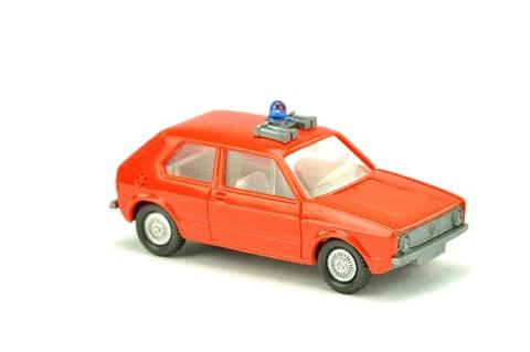 Feuerwehr VW Golf I, orangerot (Chassis silbern)