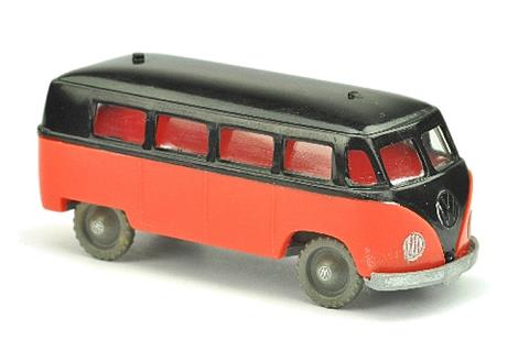V 16- VW Kombi (Bus), schwarz/verkehrsrot