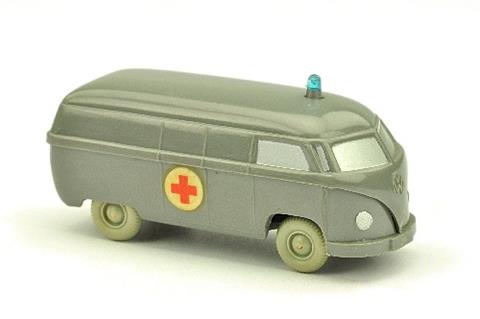 Krankenwagen VW Kasten, betongrau (gesilbert)