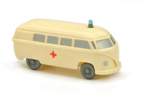 Krankenwagen VW Bus, cremeweiß (gesilbert)