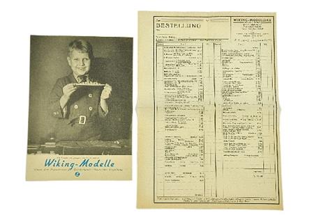 Schiffs-Preisliste mit Bestellschein (um 1939)