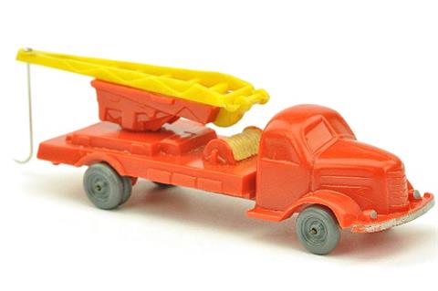 Kranwagen Dodge, orangerot (Ausleger gelb)