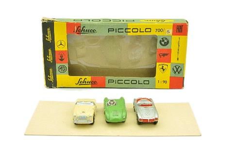 Schuco Piccolo - (700/S) Set mit 3 Sportwagen