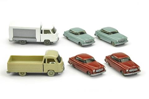 Konvolut 6 Borgward-Modelle der 60er Jahre