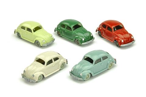 Konvolut 5 VW Käfer (Typ 5) der 60er Jahre