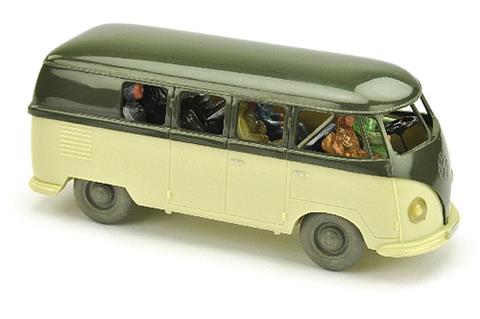 VW Bus (Typ 2), olivgrün/hellgrünbeige