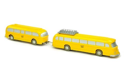 Mercedes O 6600 Postbus mit Anhänger