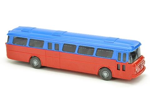 Autobus Senator, himmelblau/rot