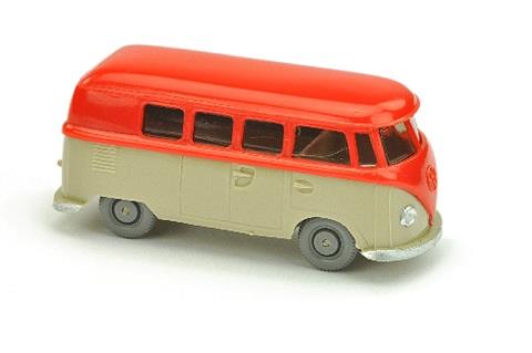 VW T1 Bus (alt), orangerot/hellgelbgrau