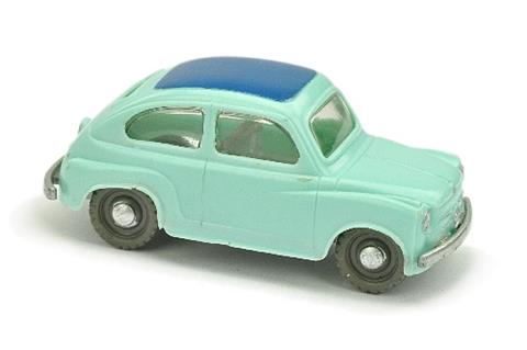 V 49- Fiat 600, wässrigblau (Dach blau)