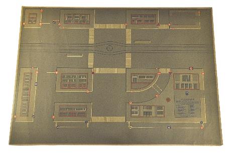 Straßenplan I (Version mit Zebrastreifen)