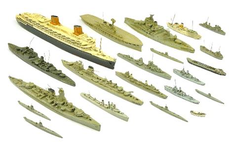 Konvolut 21 Schiffe (Vorkrieg)