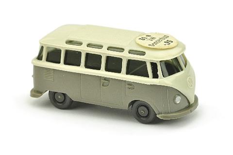 VW T1 Sambabus, perlweiß/gelbliches betongrau