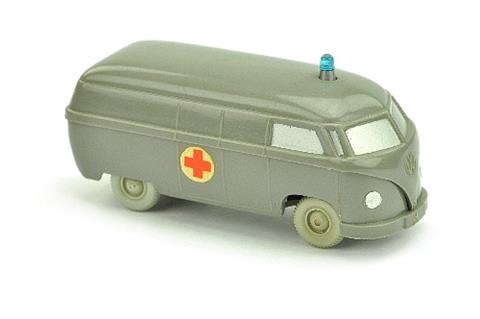Krankenwagen VW Kasten, betongrau (gesilbert)