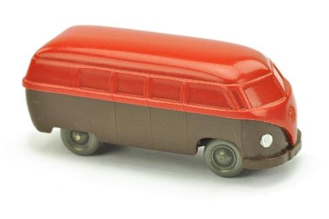 VW T1 Bus, rot/schokobraun