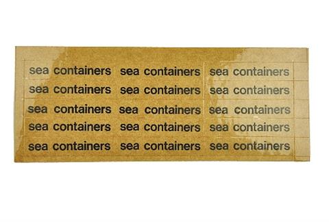 Restposten Folien für Werbemodell sea containers
