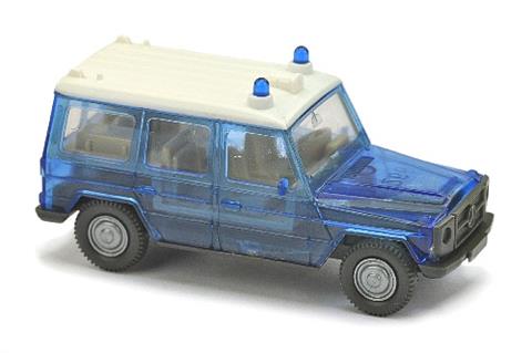 Einsatzwagen MB 230 G, blau-transparent
