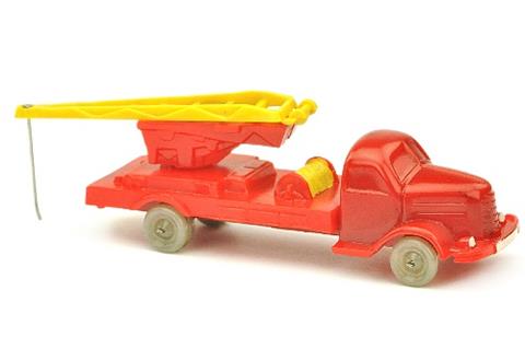 Kranwagen Dodge, rot (Kranausleger gelb)