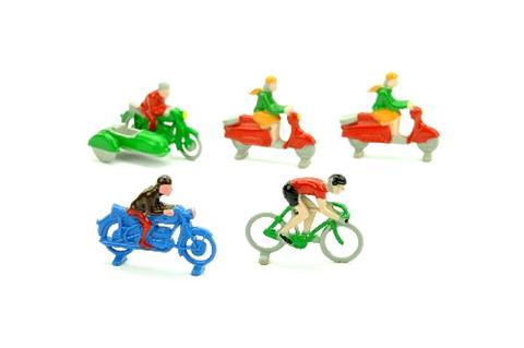 Lego - Konvolut 5 Zweiradfahrer (neue Version)