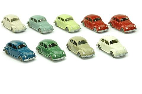 Konvolut 9 VW Käfer (Typ 5) der 60er Jahre