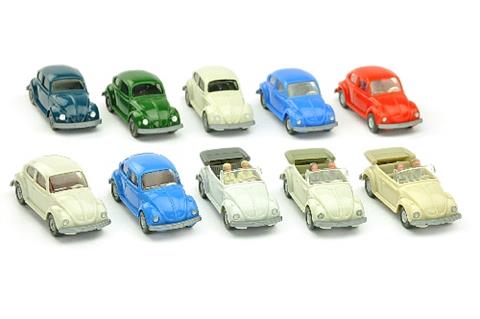 Konvolut 10 VW Käfer der 70er Jahre