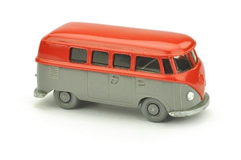 VW T1 Bus (alt), rot/betongrau
