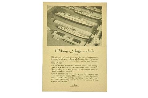 Schiffs-Preisliste um 1950