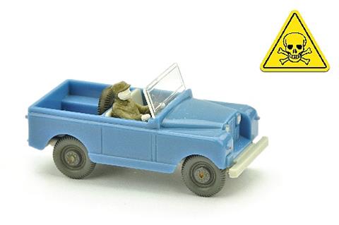 Land Rover, dunkelbabyblau/grauweiß