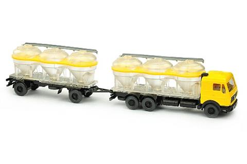 Silo-Lastzug MB 2224, gelb/transparent