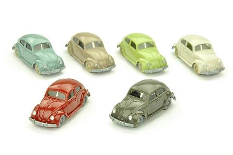 Konvolut 6 VW Käfer (Typ 5) der 60er Jahre